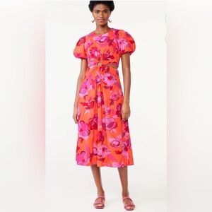Floral Dress with key hole